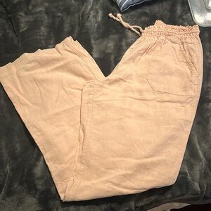 Women’s straight leg linen pants